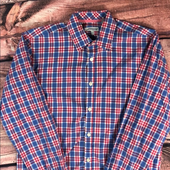 Jeremy argyle button down shirt red white blue - Picture 3 of 8